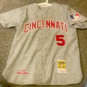 Mitchell & Ness 1969 Jonny Bench Cincinnati Reds Jersey